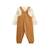 Ensemble salopette bébé en molleton et t-shirt constellation Camel 3 - vertbaudet enfant 