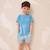 Ensemble bébé t-shirt et short biscarosse Bleu 5 - vertbaudet enfant 