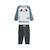 Ensemble bébé sweat et pantalon en molleton tao Bleu 2 - vertbaudet enfant 