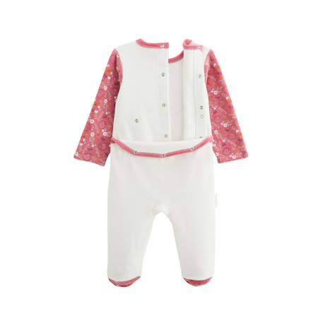 Pyjama bébé en velours happy days Rose 5 - vertbaudet enfant 