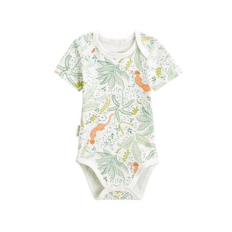 Lot de 2 bodies bébé manches courtes kanha Vert 5 - vertbaudet enfant 