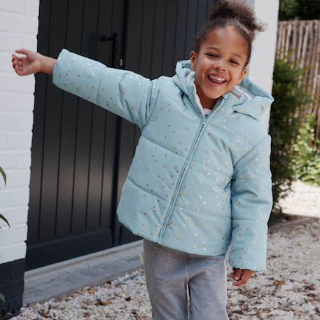 Doudoune bébé intérieur polaire avec capuche alma Bleu 6 - vertbaudet enfant 