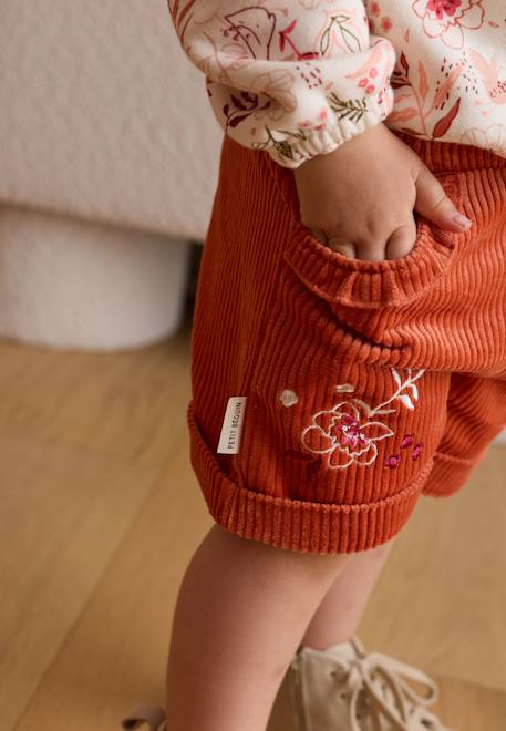 Short enfant en velours côtelé manouk  - vertbaudet enfant