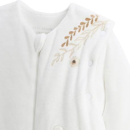 Turbulette d'hiver en velours avec manches amovibles et jambes séparables perle Ecru 5 - vertbaudet enfant 