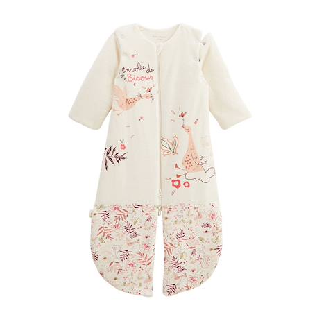 Turbulette tog 2 en velours avec manches amovibles et jambes séparables manouk Ecru 4 - vertbaudet enfant 