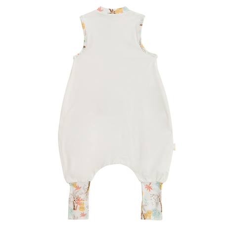 Turbulette tog 0,5 en gaze de coton avec pieds retroussables auguste Ecru 3 - vertbaudet enfant 