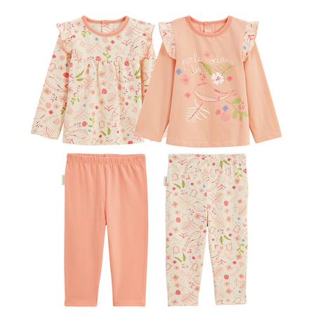 Lot de 2 pyjamas enfant 2 pièces santa giulia Corail 2 - vertbaudet enfant 