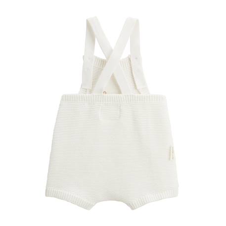 Salopette bébé en tricot hello baby Ecru 3 - vertbaudet enfant 