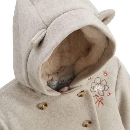Manteau enfant avec capuche manouk Beige 5 - vertbaudet enfant 