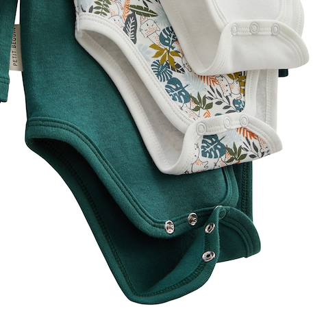 Lot de 3 bodies bébé manches longues canopée Bleu 3 - vertbaudet enfant 
