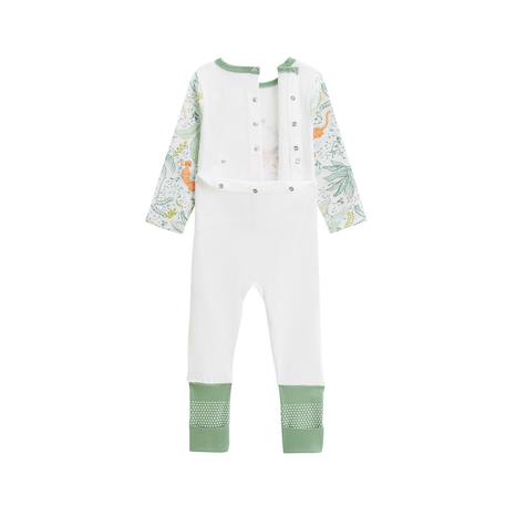 Pyjama bébé avec pieds retroussables kanha Ecru 3 - vertbaudet enfant 