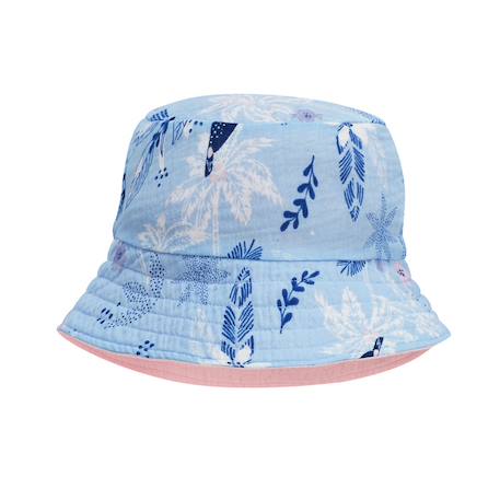 Bob bébé réversible en gaze de coton bella chica Bleu 4 - vertbaudet enfant 