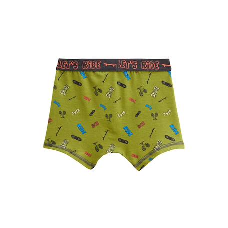 Lot de 2 boxers garçon cycling Vert 6 - vertbaudet enfant 