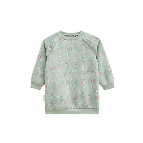 Robe bébé en molleton lison Vert 2 - vertbaudet enfant 