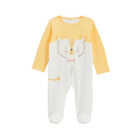 Pyjama bébé auguste Jaune 2 - vertbaudet enfant 