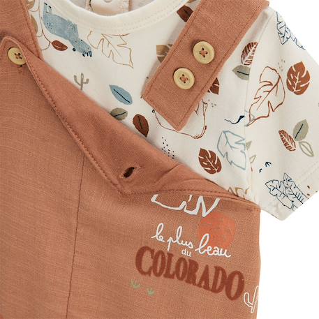 Ensemble salopette bébé et t-shirt kansas city Camel 4 - vertbaudet enfant 