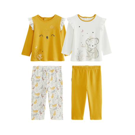 Lot de 2 pyjamas bébé adele Jaune 2 - vertbaudet enfant 