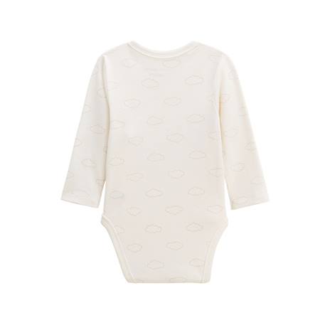 Kit naissance 3 pièces pyjama, body et doudou bébé câlins Ecru 6 - vertbaudet enfant 