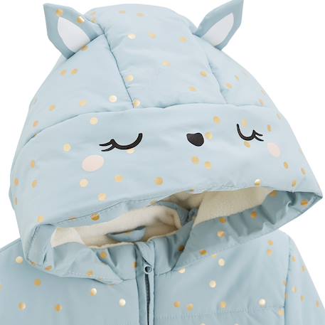 Doudoune bébé intérieur polaire avec capuche alma Bleu 5 - vertbaudet enfant 