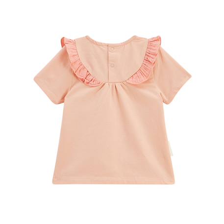 Ensemble enfant t-shirt et pantalon en gaze de coton santa giulia Corail 5 - vertbaudet enfant 