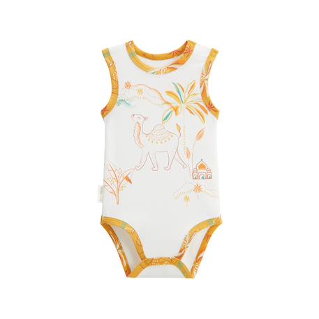 Lot de 2 bodies bébé sans manches liwa Jaune 4 - vertbaudet enfant 