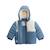 Doudoune enfant imperméable doublée polaire avec capuche tao Bleu 4 - vertbaudet enfant 