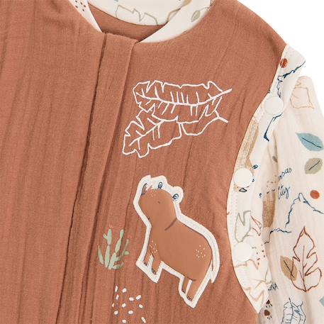 Turbulette tog 2 en gaze de coton avec pieds retroussables et manches amovibles kansas city Camel 4 - vertbaudet enfant 