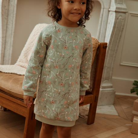 Robe bébé en molleton lison Vert 5 - vertbaudet enfant 