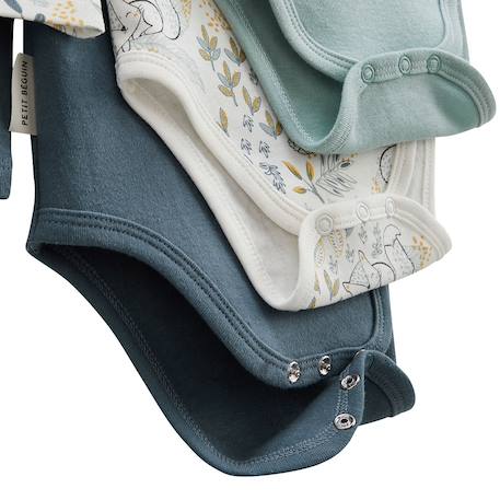 Lot de 3 bodies bébé manches longues cacahuète Bleu 3 - vertbaudet enfant 