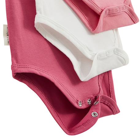 Lot de 3 bodies bébé manches courtes anaelle Rose 3 - vertbaudet enfant 
