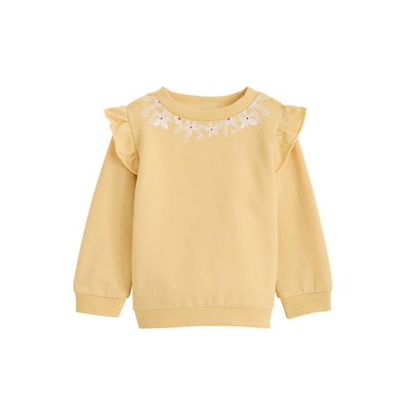 Sweat-shirt enfant camila Jaune 2 - vertbaudet enfant 