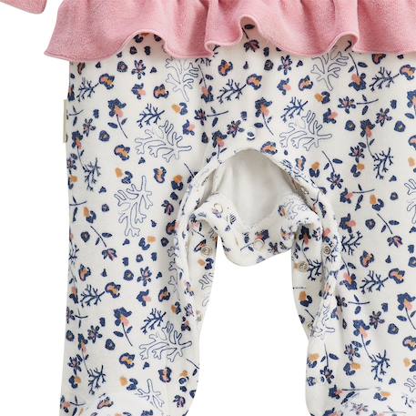 Pyjama bébé en velours céleste Rose 5 - vertbaudet enfant 