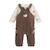 Ensemble salopette bébé en sherpa et t-shirt câlins Marron 2 - vertbaudet enfant 