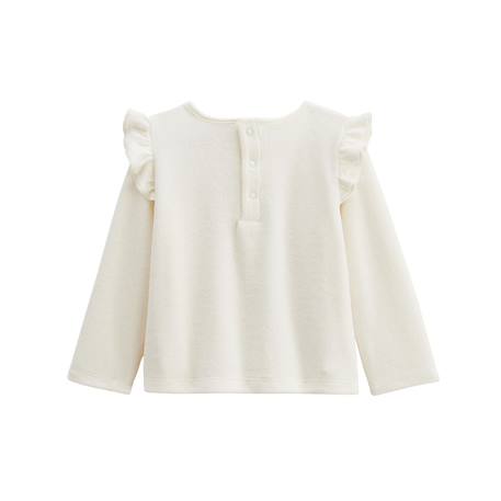 Pyjama enfant 2 pièces en velours mila Ecru 3 - vertbaudet enfant 