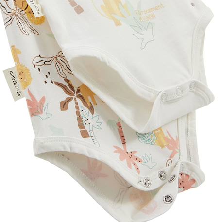 Lot de 2 bodies bébé manches courtes auguste Jaune 3 - vertbaudet enfant 