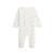 Pyjama bébé en velours ouverture pont bisous Ecru 3 - vertbaudet enfant 