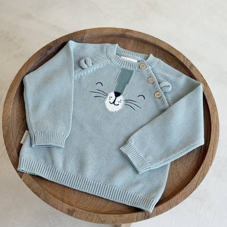 Pull en tricot oscar Ecru 5 - vertbaudet enfant 