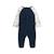 Pyjama bébé en velours cirque d'automne Bleu 2 - vertbaudet enfant 