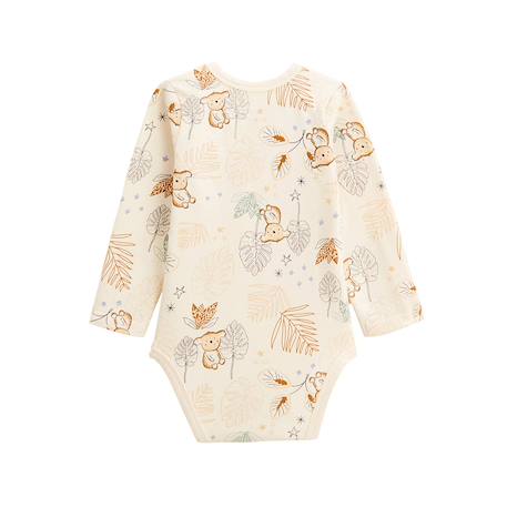 Lot de 3 bodies bébé manches longues constellation Camel 5 - vertbaudet enfant 