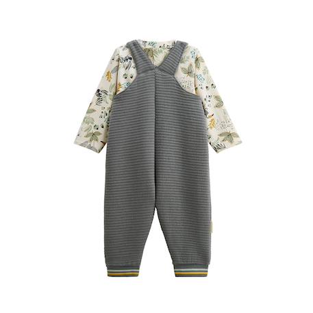 Ensemble salopette bébé et t-shirt boavista Gris 3 - vertbaudet enfant 