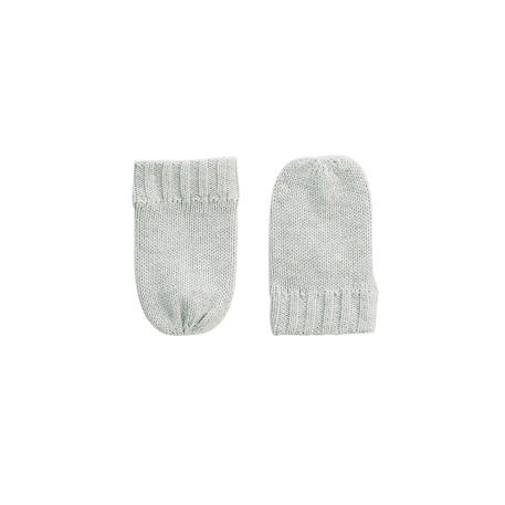 Bonnet bébé et moufles en tricot esmée Gris 5 - vertbaudet enfant 