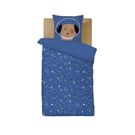 Housse de couette enfant + taie d'oreiller milo Bleu 3 - vertbaudet enfant 