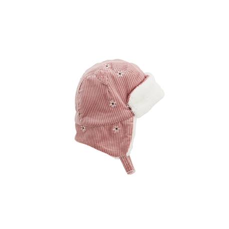 Chapka bébé en velours côtelé bloom Rose 3 - vertbaudet enfant 