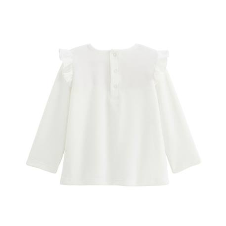 Pyjama enfant 2 pièces en velours écru louisa Ecru 4 - vertbaudet enfant 