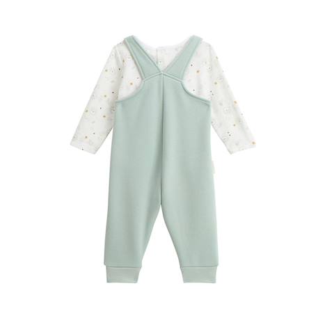 Ensemble salopette bébé en molleton ultra chaud et t-shirt kenya Vert 3 - vertbaudet enfant 