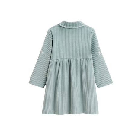 Robe bébé en velours côtelé alma Bleu 3 - vertbaudet enfant 
