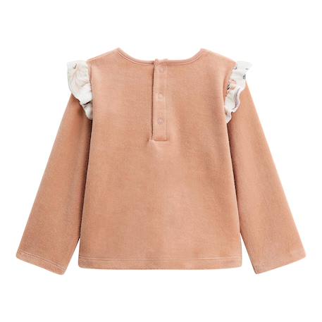 Pyjama bébé 2 pièces en velours matcha Rose 3 - vertbaudet enfant 
