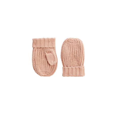 Ensemble bonnet, moufles et cache-cou enfant en tricot esmée Rose 6 - vertbaudet enfant 