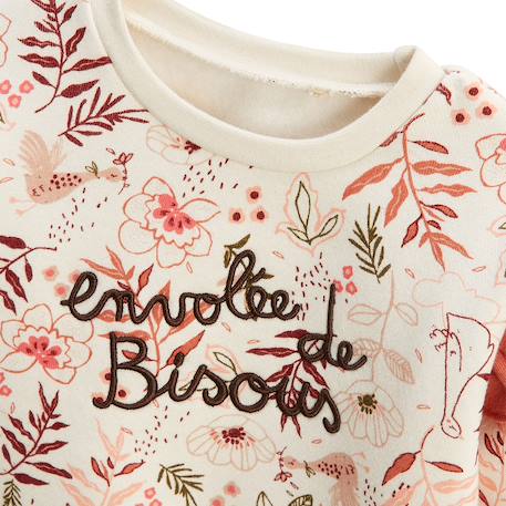 Sweat-shirt en molleton manouk Ecru 4 - vertbaudet enfant 