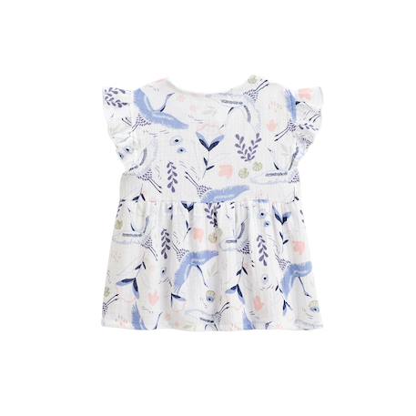 Blouse bébé en gaze de coton tiana Ecru 3 - vertbaudet enfant 